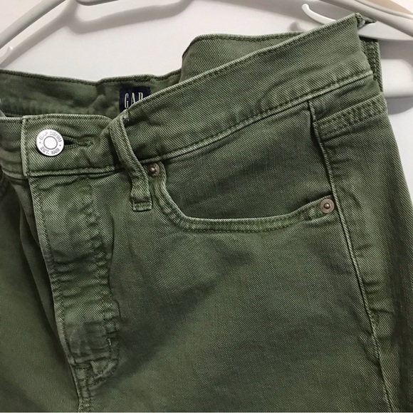 Gap green denim. True skinny. 12/31. - Picture 2 of 10